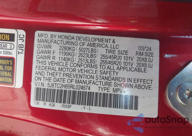 5J8TC2H69RL024674: 44396828