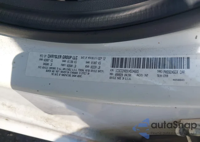 1C3CDZAB9DN534665: 44397936