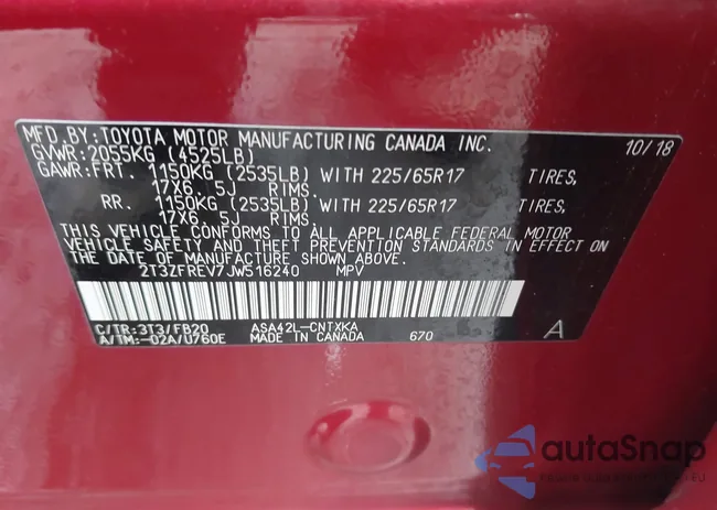 2T3ZFREV7JW516240: 44398042