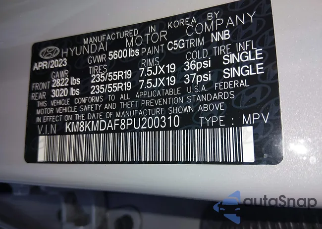 KM8KMDAF8PU200310: 44397433