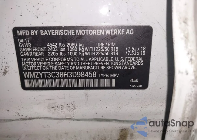 WMZYT3C38H3D98458: 44397499