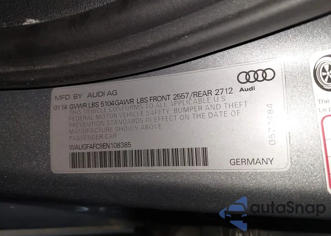 WAUGFAFC9EN108385: 44397621