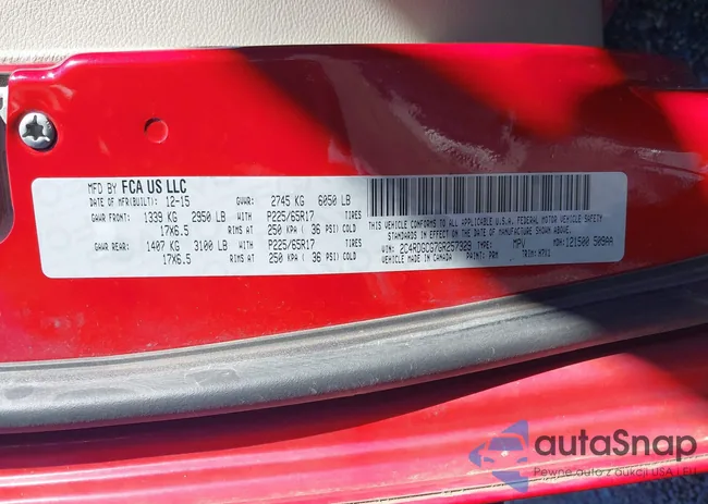 2C4RDGCG7GR257329: 44397667