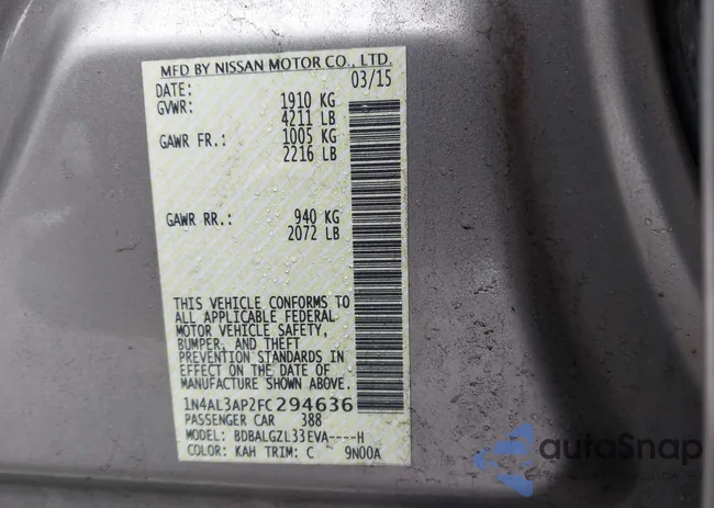 1N4AL3AP2FC294636: 44397823