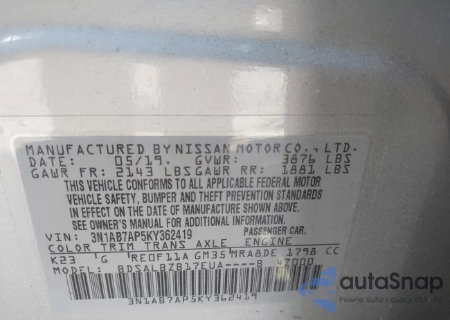 3N1AB7AP5KY362419: 44398863