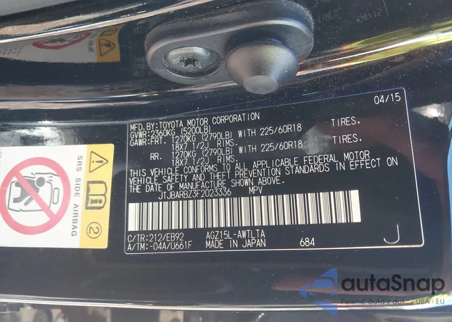 JTJBARBZ3F2023336: 44398913