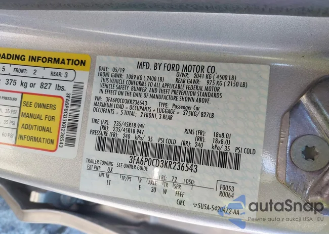 3FA6P0CD3KR236543: 44399031