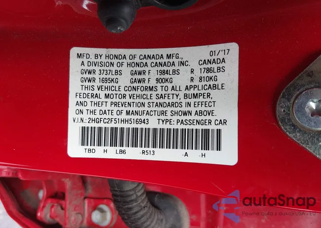 2HGFC2F51HH516943: 44399043