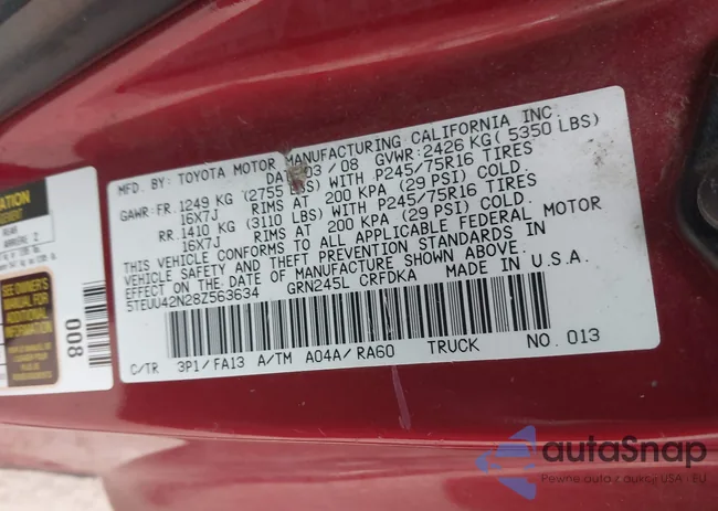 5TEUU42N28Z563634: 44399240