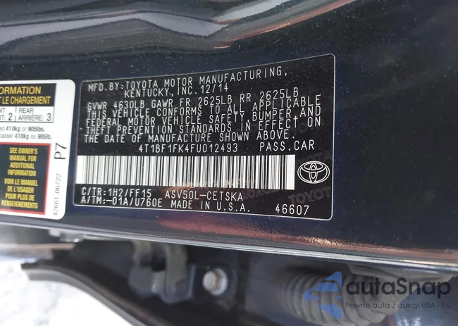 4T1BF1FK4FU012493: 44398480