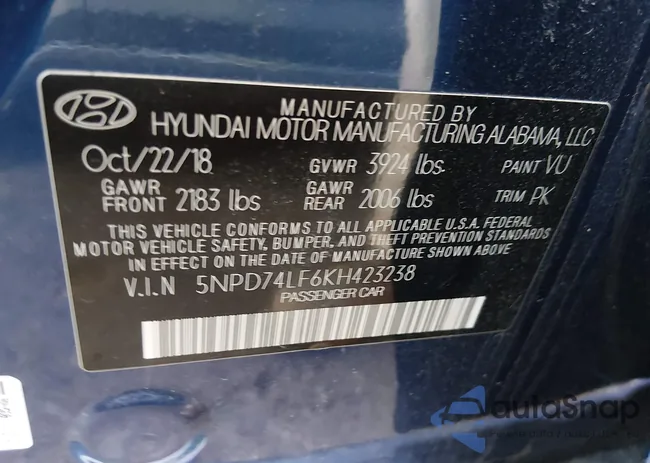 5NPD74LF6KH423238: 44398481