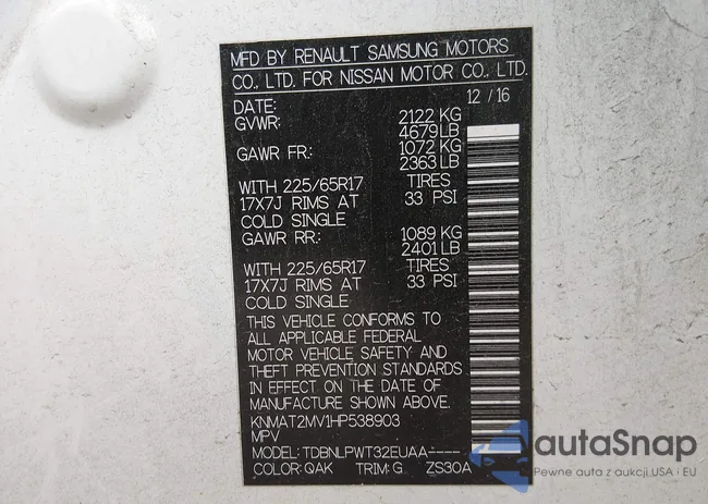 KNMAT2MV1HP538903: 44398510