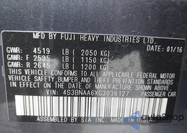 4S3BNAA6XG3036127: 44398592