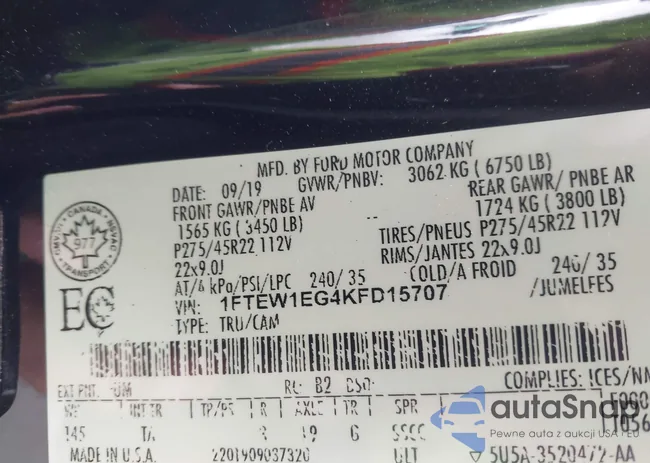 1FTEW1EG4KFD15707: 44398623