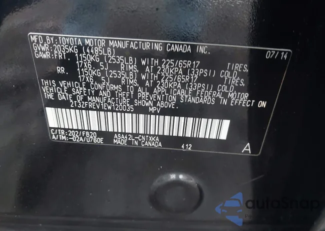 2T3ZFREV1EW120035: 44399868