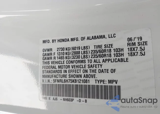 5FNRL6H75KB121081: 44399897