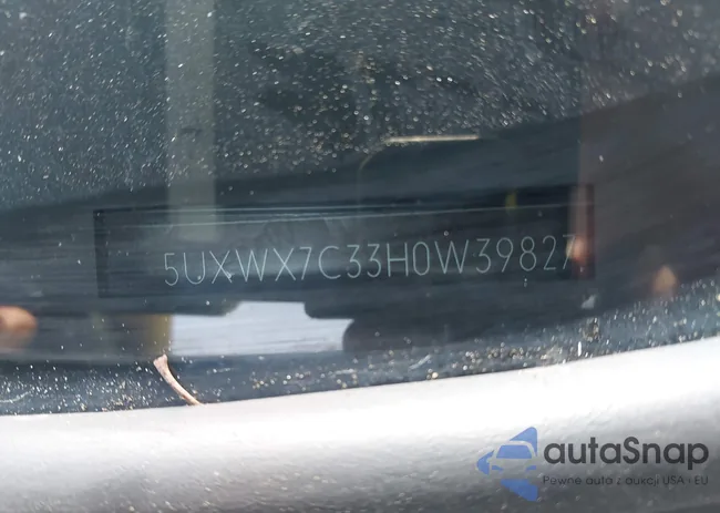 5UXWX7C33H0W39827: 44400027