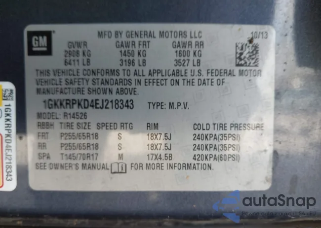 1GKKRPKD4EJ218343: 44400054