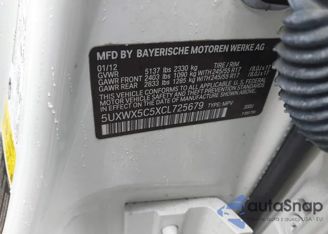 5UXWX5C5XCL725679: 44400165