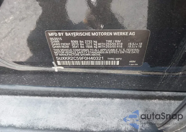 5UXKR2C59F0H40321: 44400225