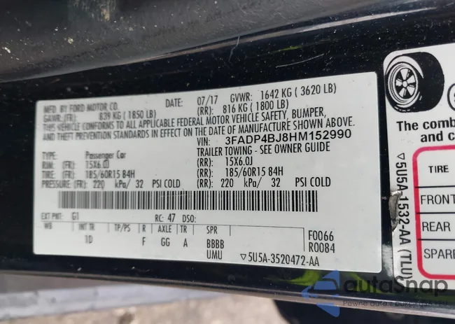 3FADP4BJ8HM152990: 44400245