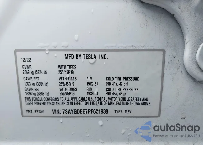 7SAYGDEE7PF621938: 44400333