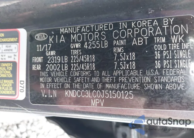 KNDCC3LC0J5150125: 44399620