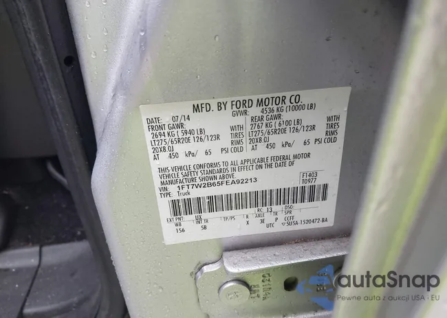 1FT7W2B65FEA92213: 44400893