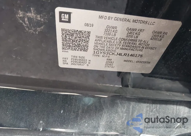 1GYS3CKJ4LR146175: 44400981