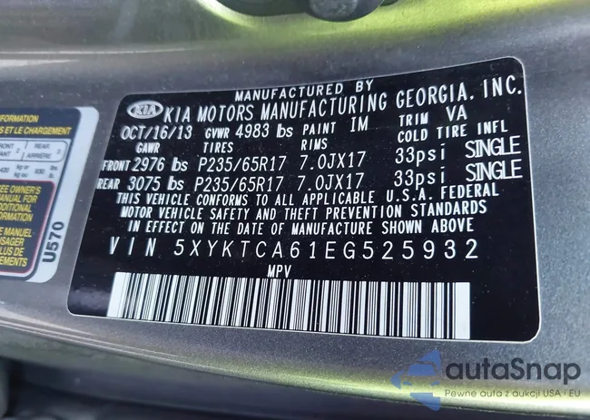 5XYKTCA61EG525932: 44401141