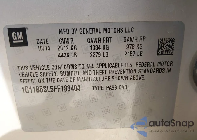 1G11B5SL5FF188404: 44401353