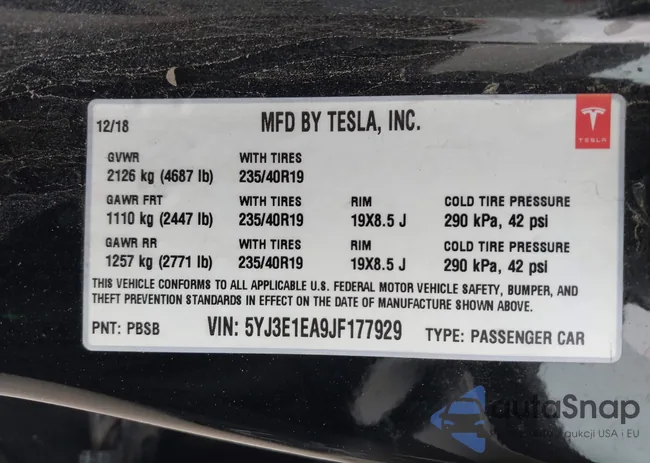 5YJ3E1EA9JF177929: 44401358