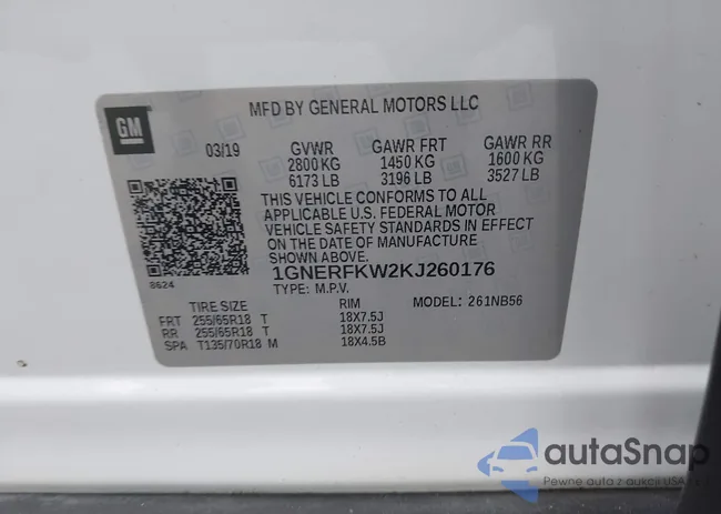 1GNERFKW2KJ260176: 44401376