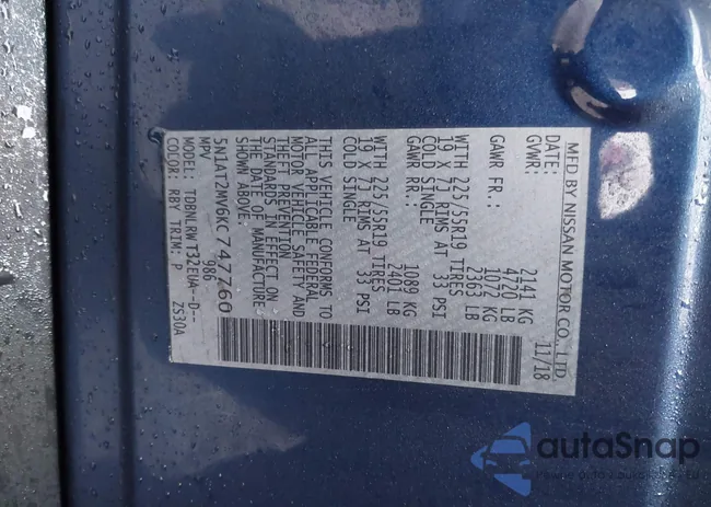 5N1AT2MV6KC747760: 44401430