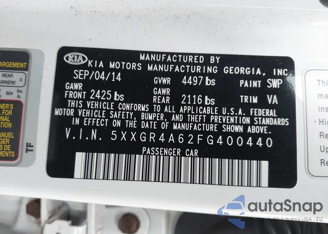 5XXGR4A62FG400440: 44400478