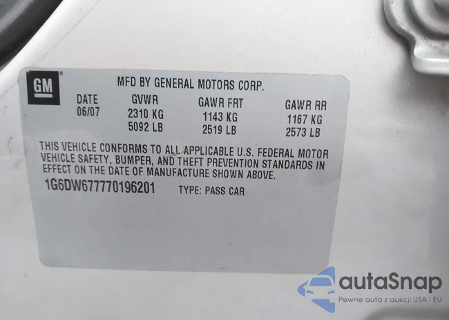 1G6DW677770196201: 44400520
