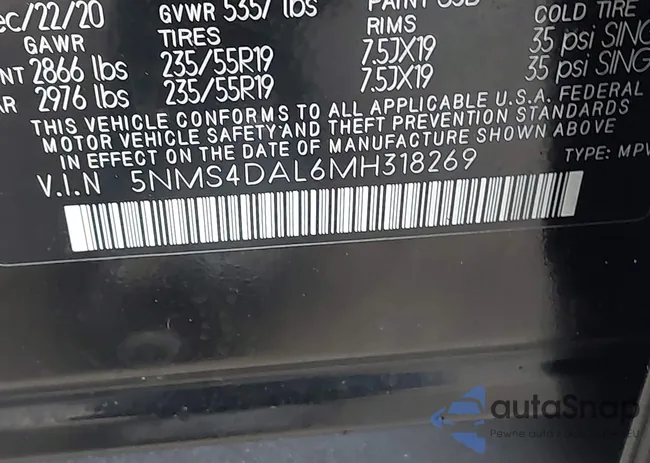 5NMS4DAL6MH318269: 44400609