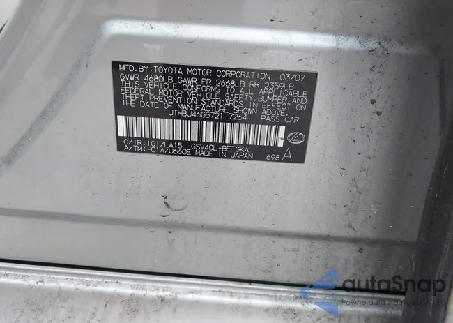 JTHBJ46G572117264: 44400627