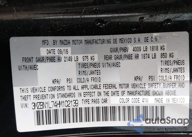 3MZBN1L74HM102139: 44400802