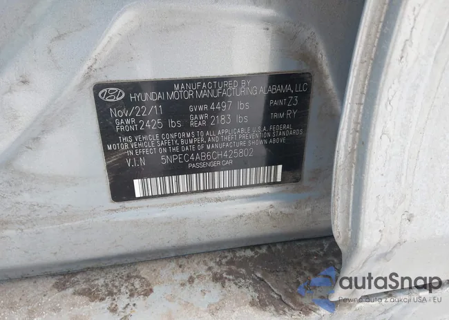 5NPEC4AB6CH425802: 44401978