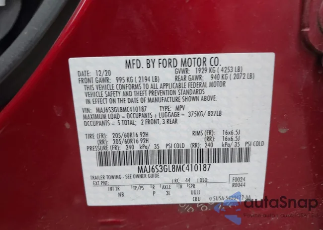 MAJ6S3GL8MC410187: 44401982