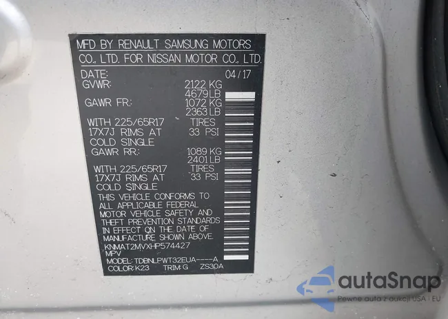 KNMAT2MVXHP574427: 44402209