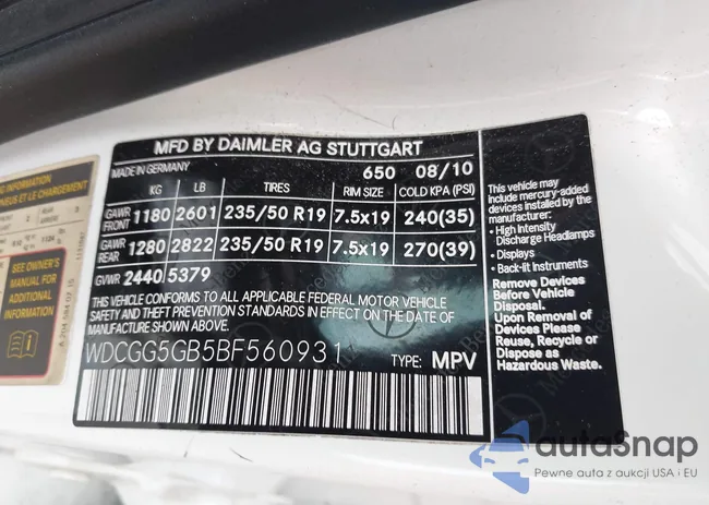 WDCGG5GB5BF560931: 44402252