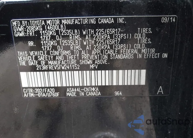 2T3RFREV5FW241152: 44402296