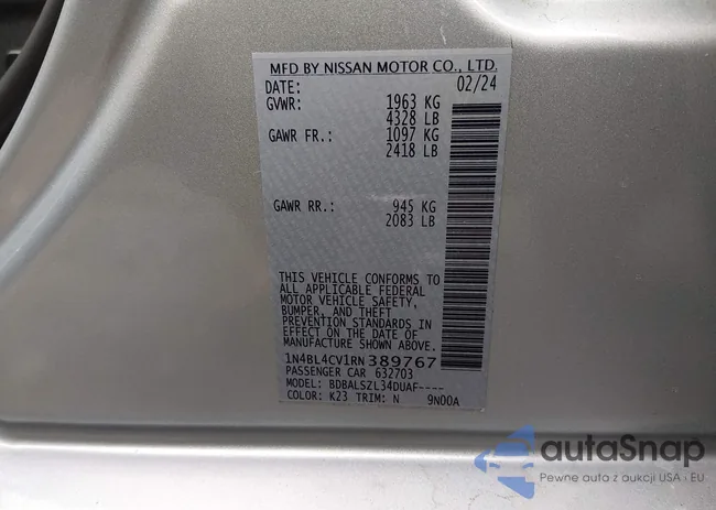 1N4BL4CV1RN389767: 44402378