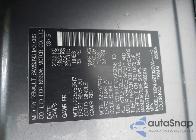 KNMAT2MV1GP681106: 44402408