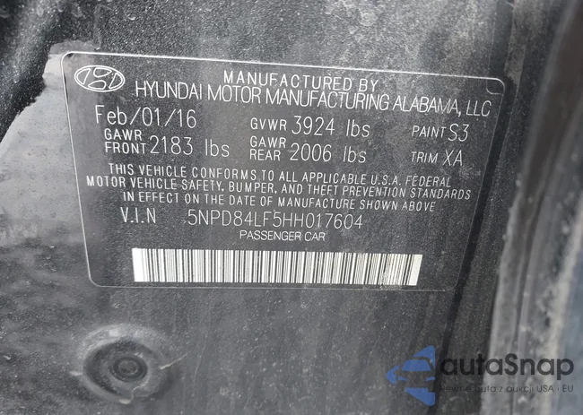 5NPD84LF5HH017604: 44401656