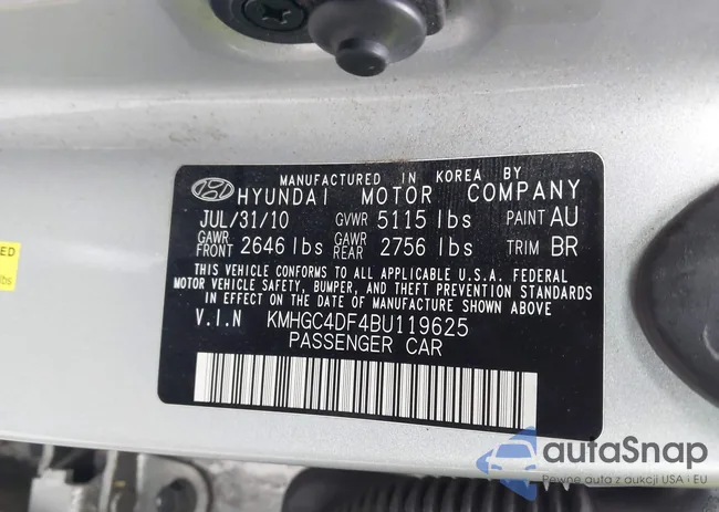 KMHGC4DF4BU119625: 44401719