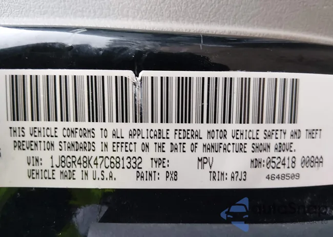 1J8GR48K47C681332: 44401720
