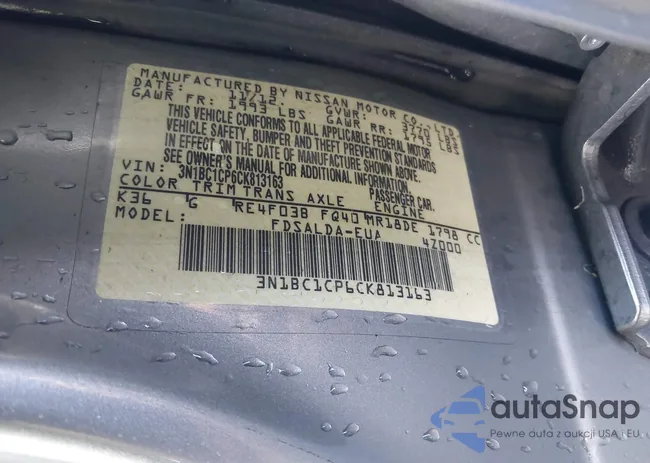 3N1BC1CP6CK813163: 44401749